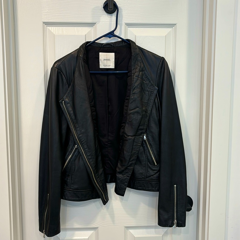 Mango Genuine Leather Jacket